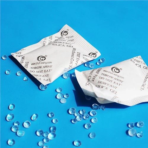 5g silica jèl desiccant sache seche rad sak konpoze papye